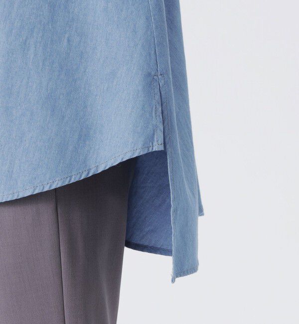  「デニムバックギャザーブラウス」|シャツ・ブラウス|