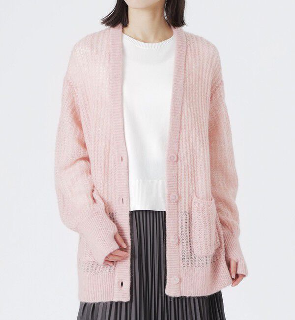  「メッシュニットオーバーカーディガン」|ニット・セーター|