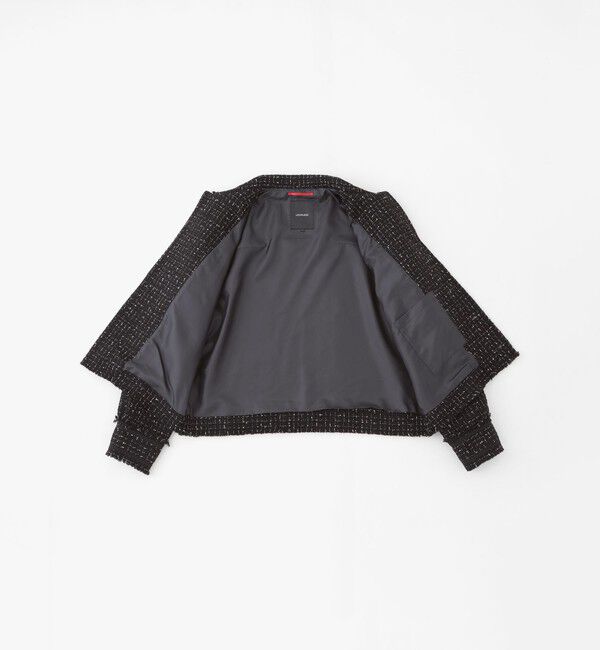  「モノトーンツイードブルゾン」|ブルゾン・スタジャン|