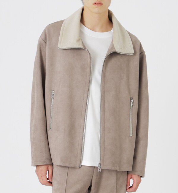  「スエードライクスタンドネックブルゾン」|ブルゾン・スタジャン|