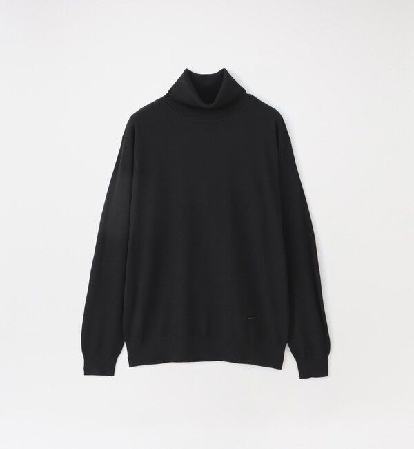 「ハイゲージウォッシャブルタートル」|ニット・セーター|ブラック
