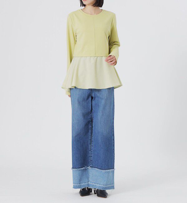  「ドッキングペプラムプルオーバー」|Tシャツ・カットソー|