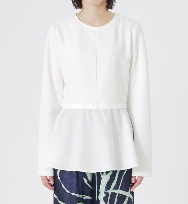  「ドッキングペプラムプルオーバー」|Tシャツ・カットソー|