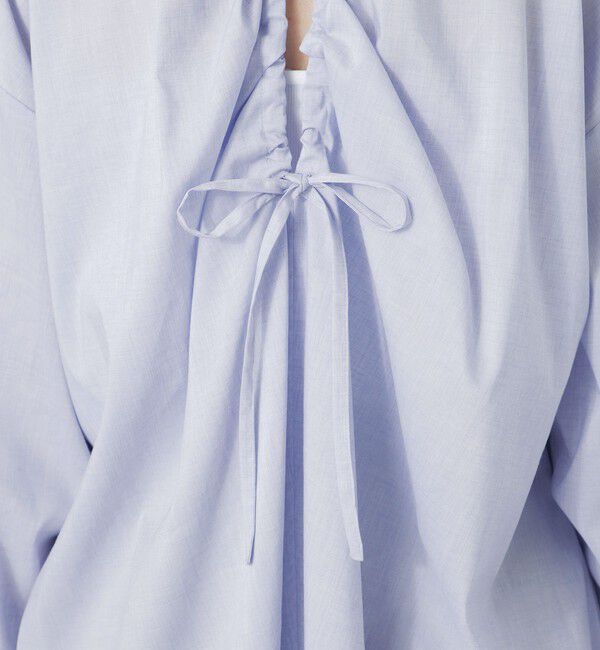  「リネンミックスギャザーブラウス」|シャツ・ブラウス|