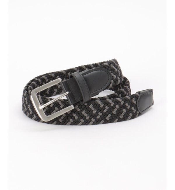 ikka「ゴムメッシュベルトＭＩＸ」|ダウンベスト・ベスト|チャコール