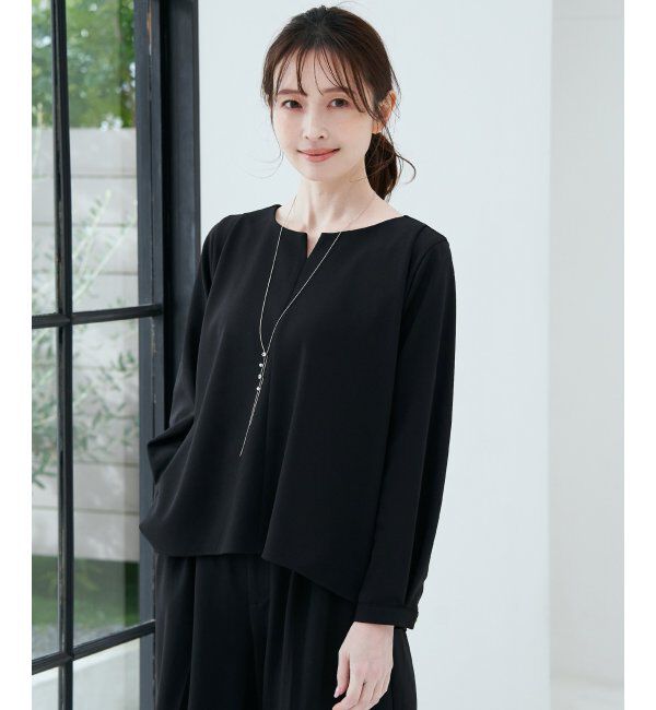 IKKA LOUNGE「GOKU楽 長袖フレアセット」|ワンピース|