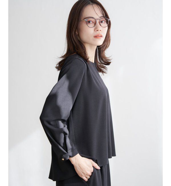 IKKA LOUNGE「GOKU楽 長袖フレアセット」|ワンピース|