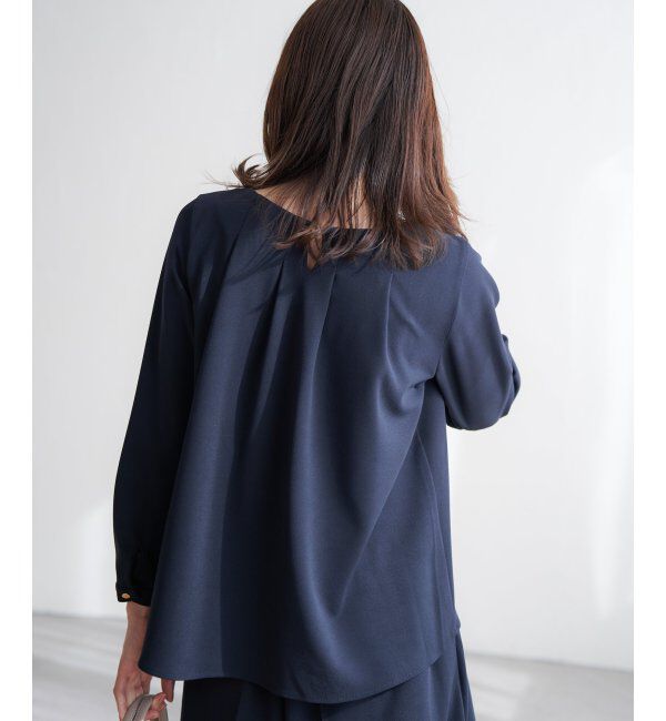 IKKA LOUNGE「GOKU楽 長袖フレアセット」|ワンピース|