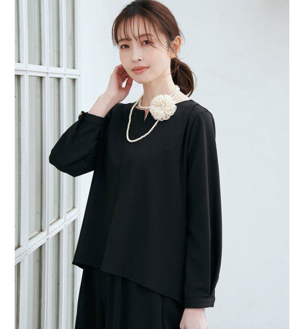 IKKA LOUNGE「GOKU楽 長袖フレアセット」|ワンピース|