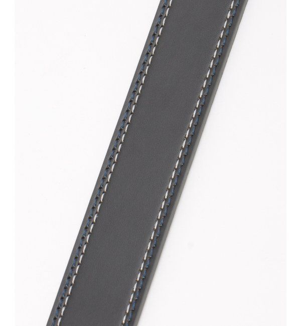 ikka「カラーステッチレザーベルト」|ダウンベスト・ベスト|