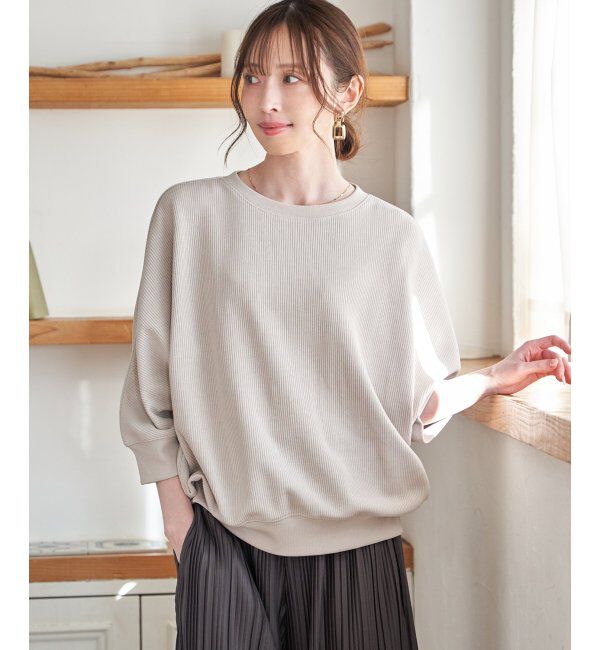 ikka「【雑誌InRed5月号掲載】タックフライスドルマンプルオーバー」|Tシャツ・カットソー|