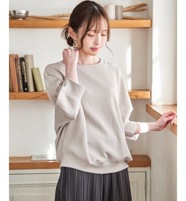 ikka「【雑誌InRed5月号掲載】タックフライスドルマンプルオーバー」|Tシャツ・カットソー|