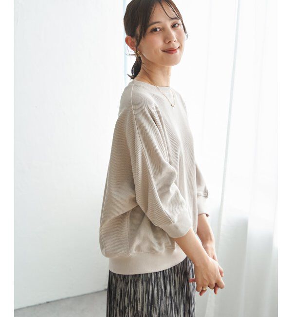 ikka「【雑誌InRed5月号掲載】タックフライスドルマンプルオーバー」|Tシャツ・カットソー|