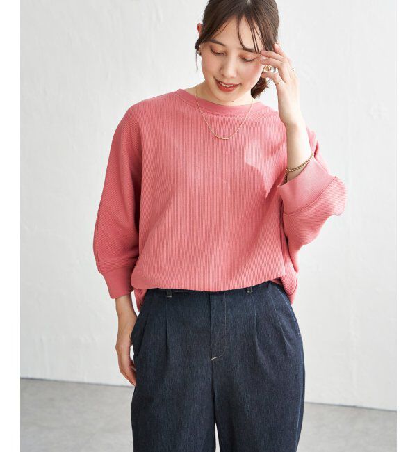 ikka「【雑誌InRed5月号掲載】タックフライスドルマンプルオーバー」|Tシャツ・カットソー|