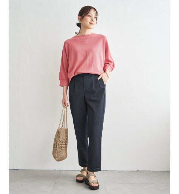 ikka「【雑誌InRed5月号掲載】タックフライスドルマンプルオーバー」|Tシャツ・カットソー|