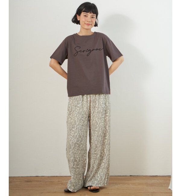 Lbc with Life「ボタニカルプリントプリーツパンツ」|その他|