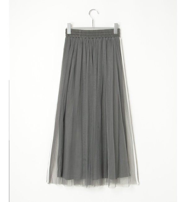 VENCE share style「サイドラインチュールスカート」|スカート|