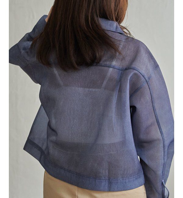 VENCE share style「シアーダンボールデニムプリントGジャン」|ブルゾン・スタジャン|