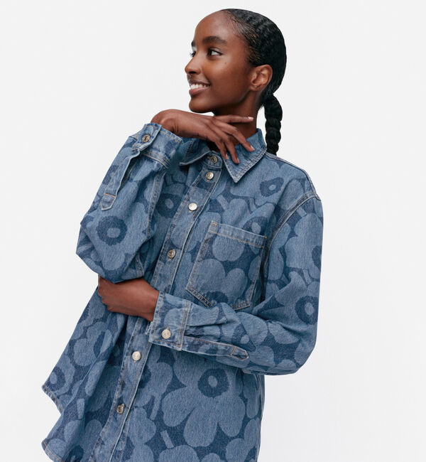 Marimekko「Maridenim Vaihe Unikko シャツ」|シャツ・ブラウス|