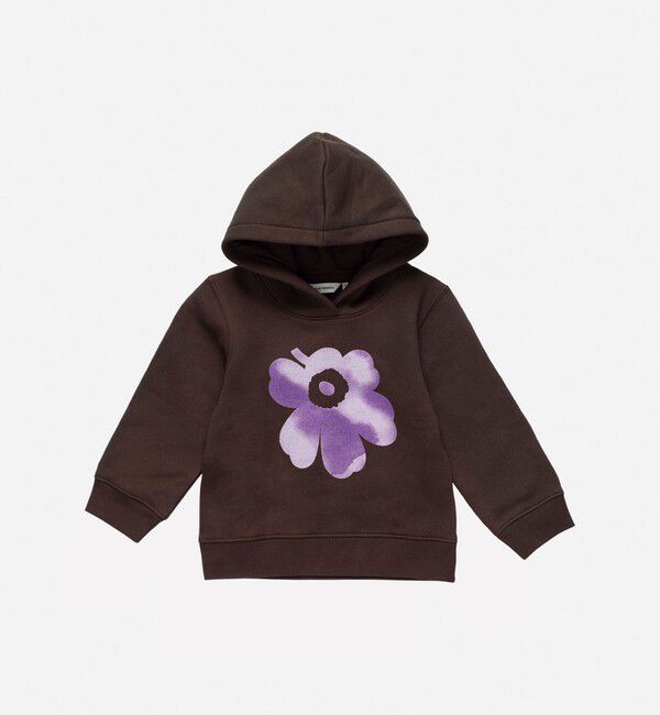 Marimekko「【kids】Tavaton Akvarelli Unikko Ⅰ フーディー」|その他|ﾀﾞｰｸﾌﾞﾗｳﾝ&times;ﾗｲﾗｯｸ