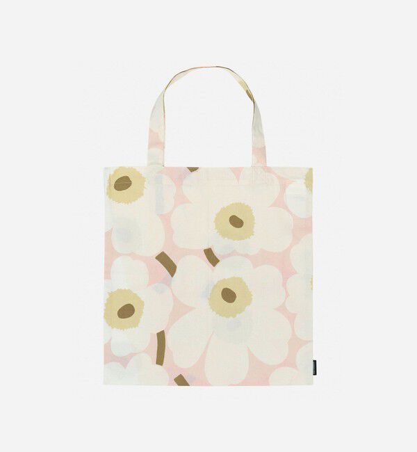 Marimekko「Pieni Unikko トートバッグ 43&times;44cm」|トートバッグ|ﾋﾟﾝｸ&times;ｵﾌﾎﾜｲﾄ&times;ｻﾝﾄﾞ