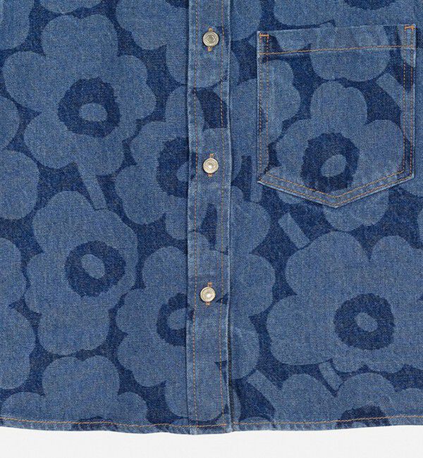 Marimekko「Maridenim Kuvata Unikko シャツ」|シャツ・ブラウス|