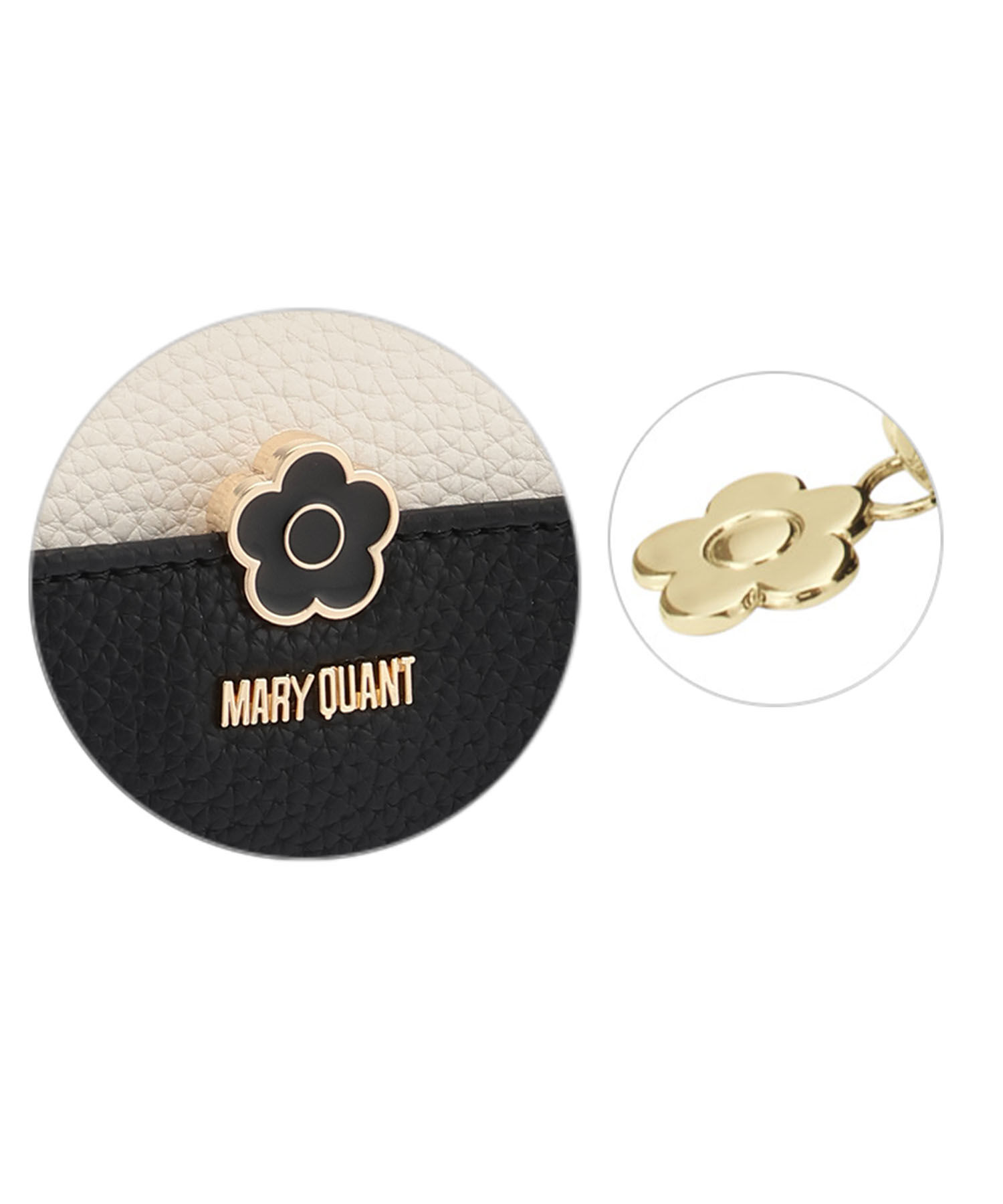 MARY QUANT「バイカラーエポデイジー オーバルポーチ」|ポーチ|