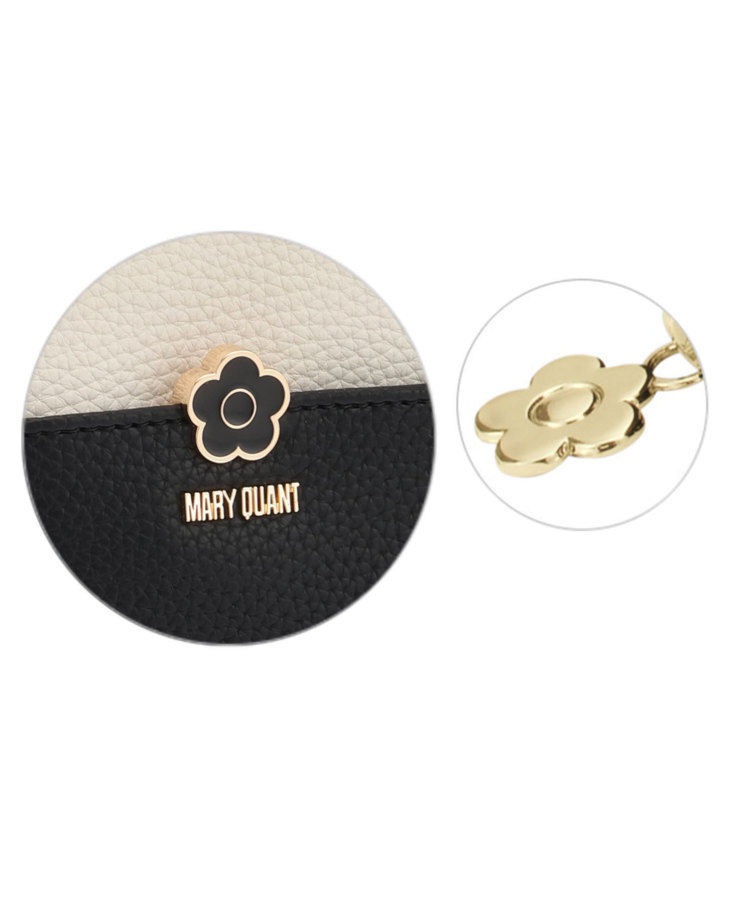 MARY QUANT「バイカラーエポデイジー 舟型ポーチミニ」|ポーチ|