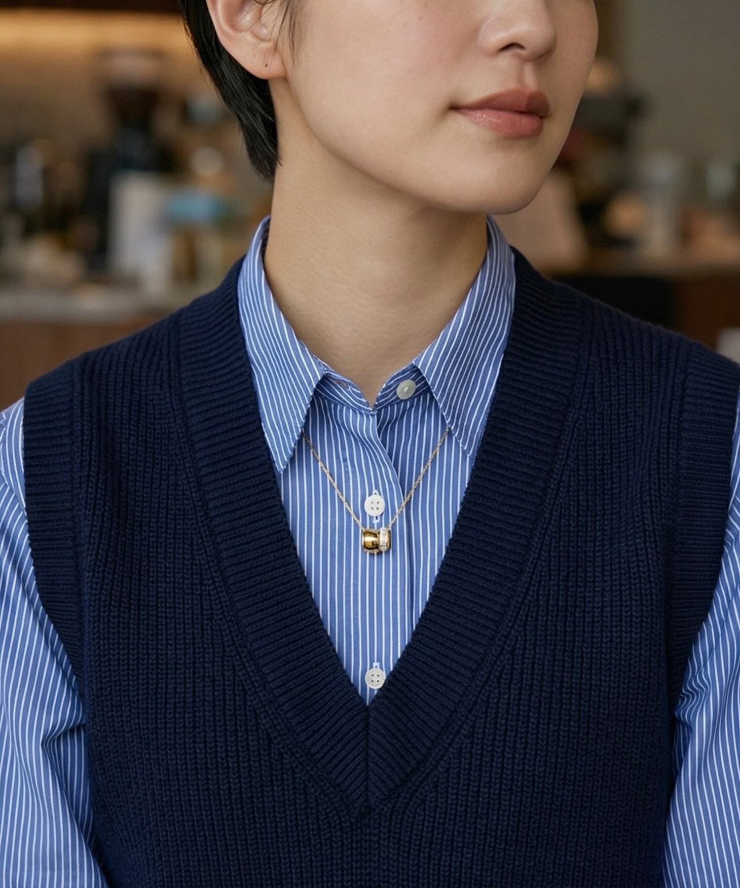 STYLE DELI「【DELI by】クリスタルリング・ペンダントネックレス」|ネックレス|