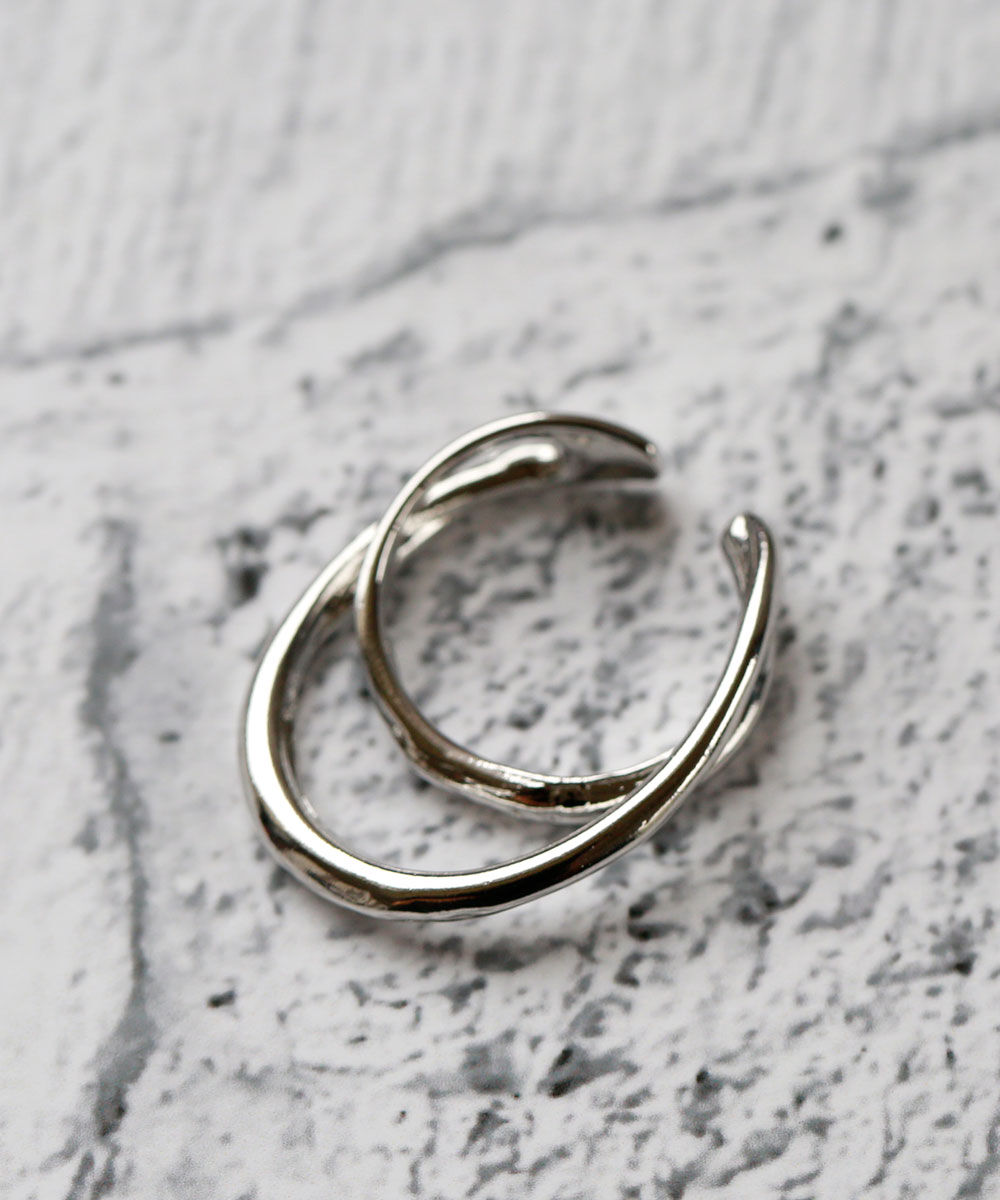 colleca la「2連オーバルイヤーカフ」|イヤーカフ|シルバー