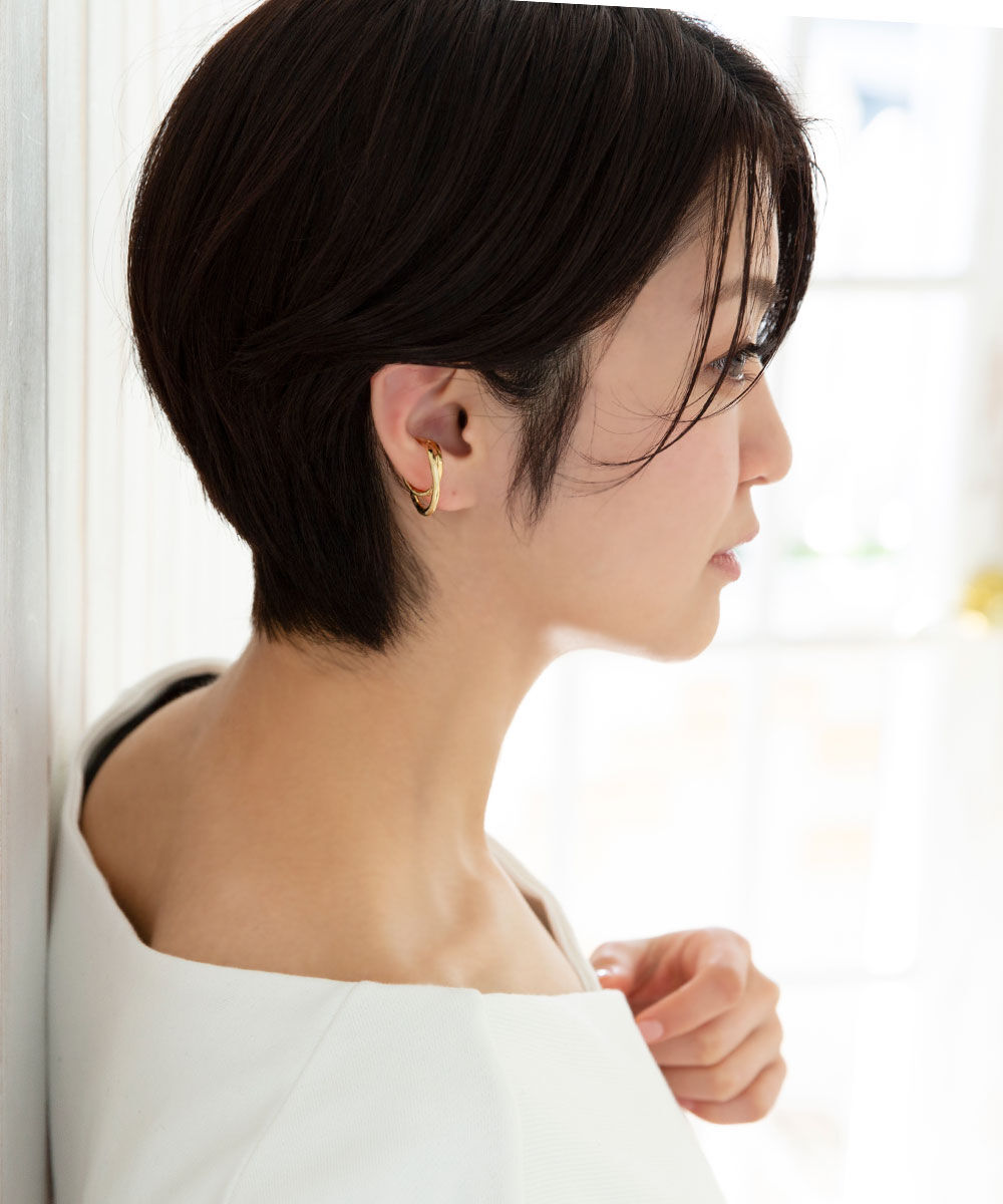 colleca la「2連オーバルイヤーカフ」|イヤーカフ|