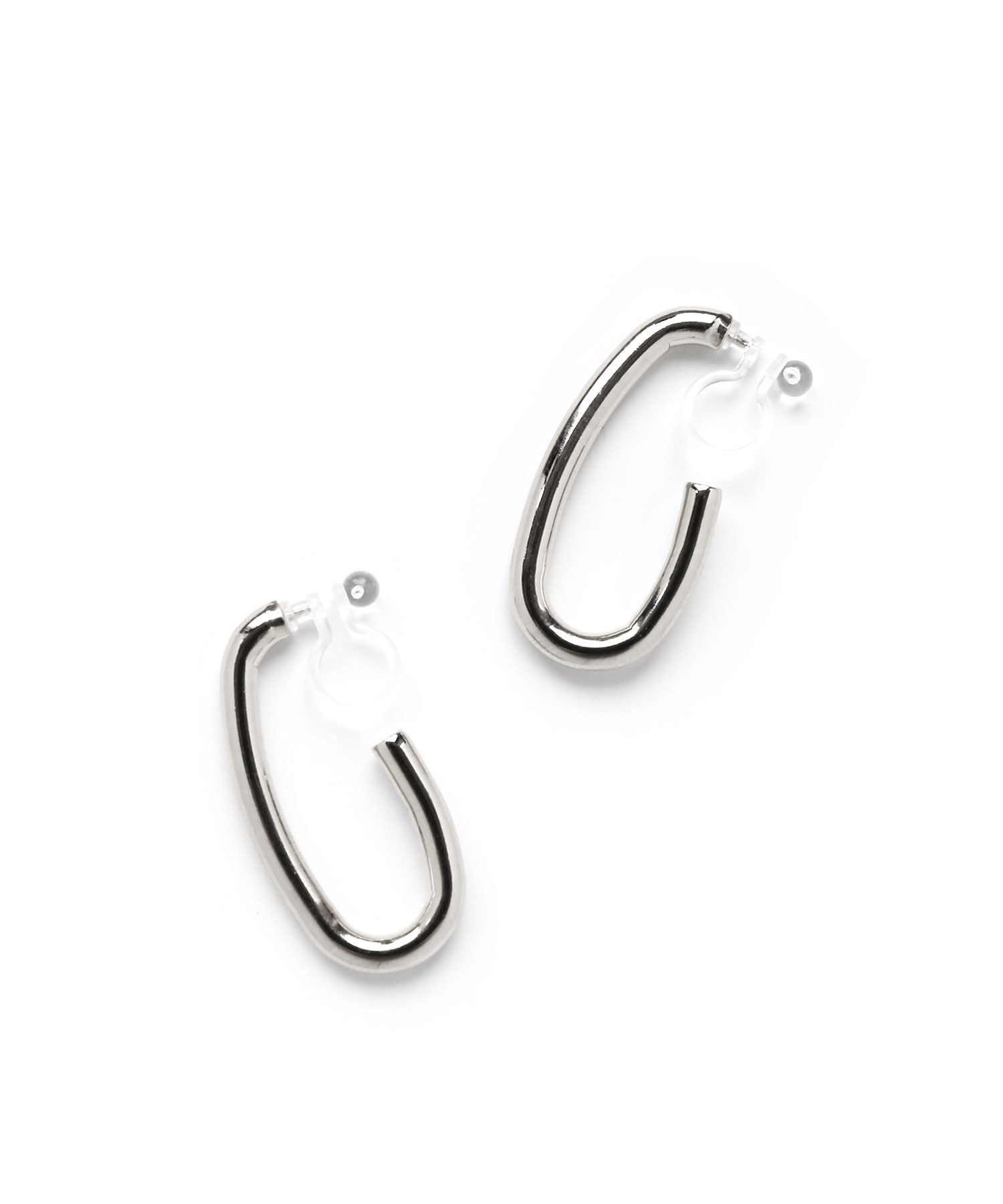 colleca la「ノンホール・オーバルフープ樹脂イヤリング〈金属アレルギー対応〉」|イヤリング|