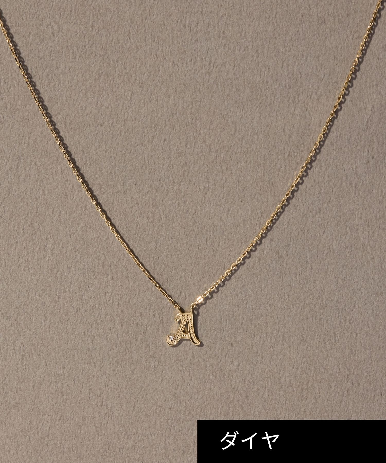 JUPITER「【SV】イニシャルダイヤモンドネックレス」|ネックレス|Ａ