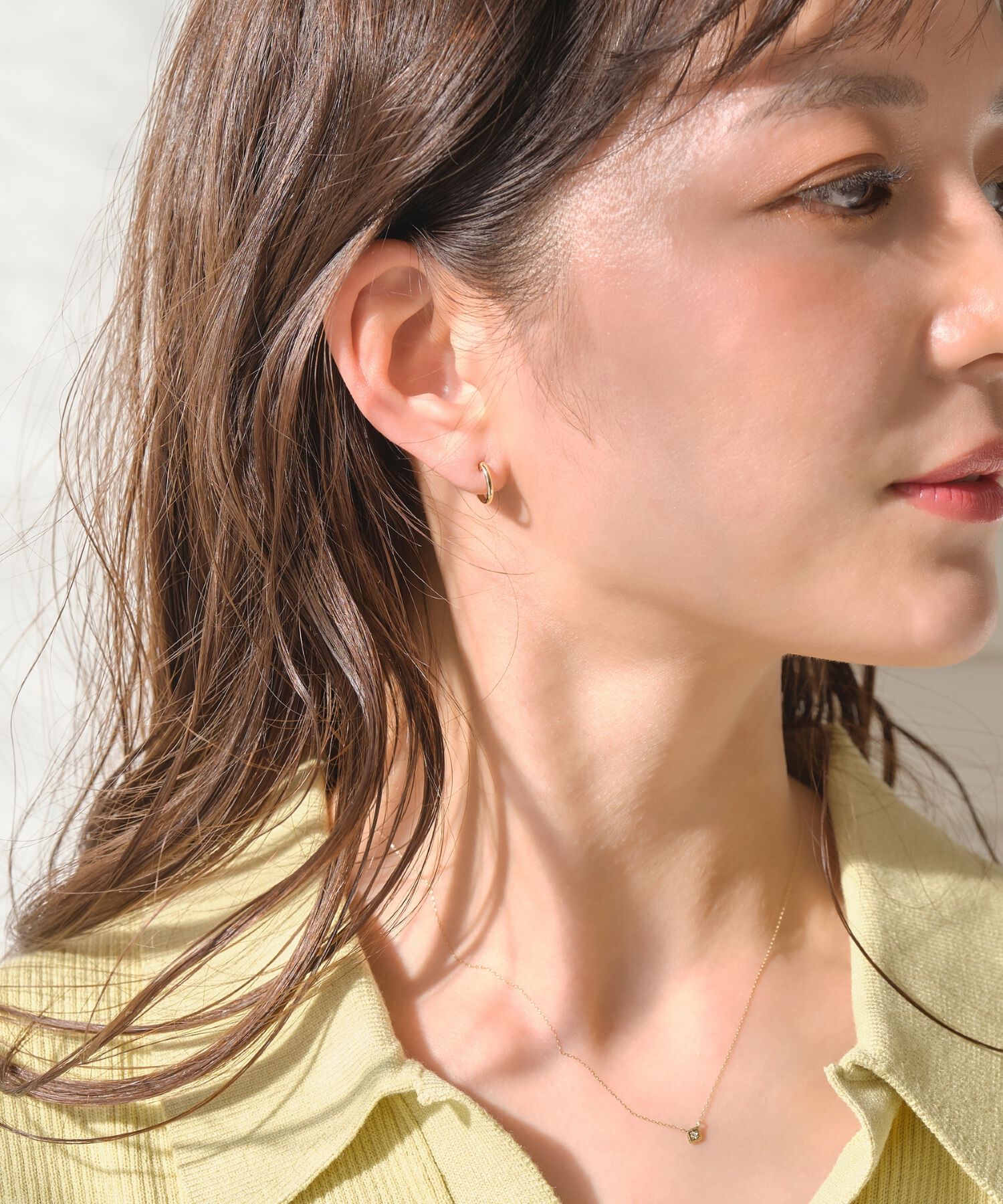 Phoebe「【K10YG】ディアフープピアス/BOX付き」|ピアス|