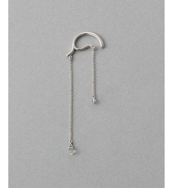 ete「[アシンメトリー] ナチュラルストーン イヤーカフ」|イヤーカフ|