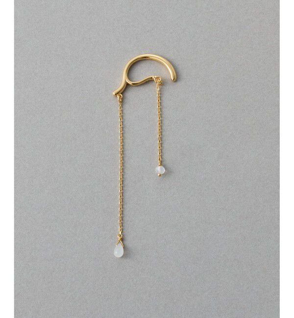 ete「[アシンメトリー] ナチュラルストーン イヤーカフ」|イヤーカフ|