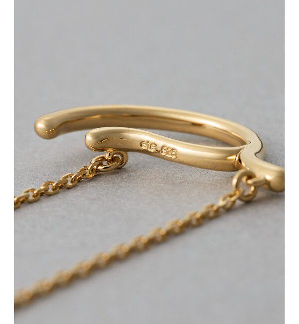 ete「[アシンメトリー] ナチュラルストーン イヤーカフ」|イヤーカフ|