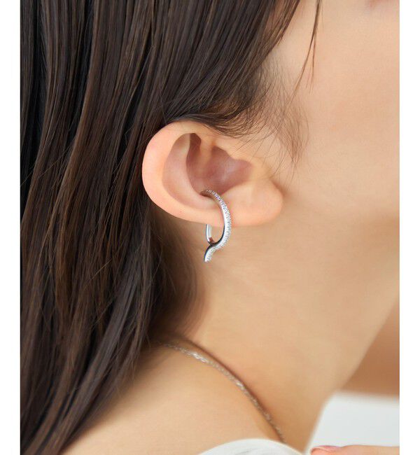 ete「[アシンメトリー] ビジュー イヤーカフ」|イヤーカフ|