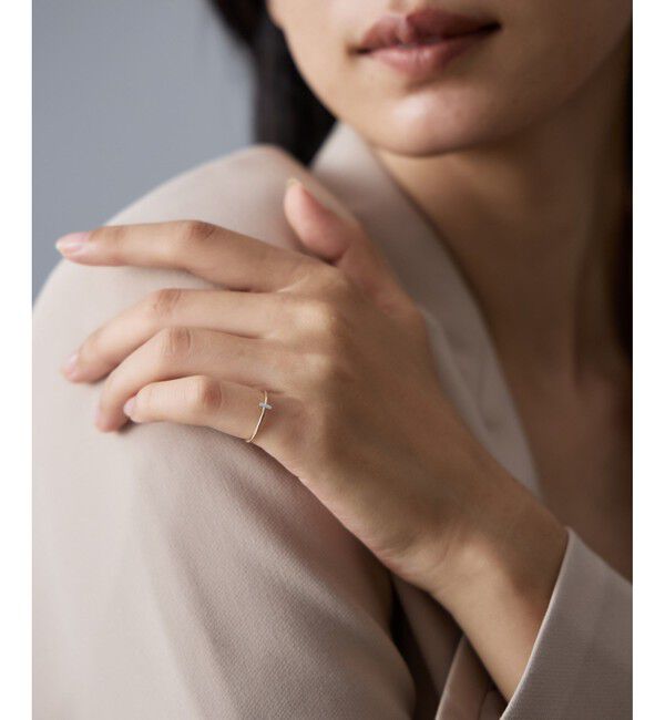 Jouete「K10 ピンキーリング バー コンビカラー」|リング|