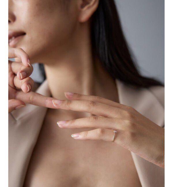 Jouete「K10 ピンキーリング バー コンビカラー」|リング|