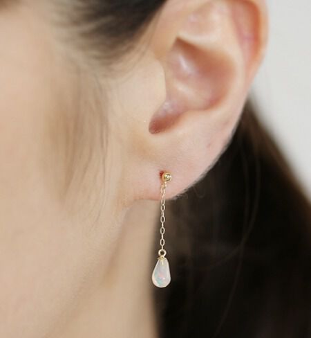  「オパール ピアス | K18 〈パールキャッチ〉」|ピアス|
