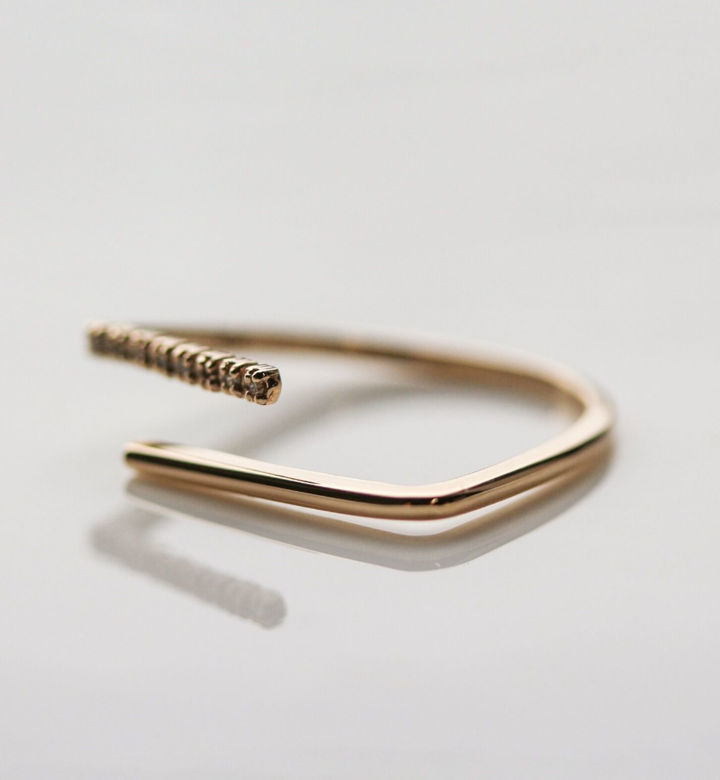  「ダイヤモンド  リング| K10YG 〈レイヨン〉〈世界最小〉」|リング|