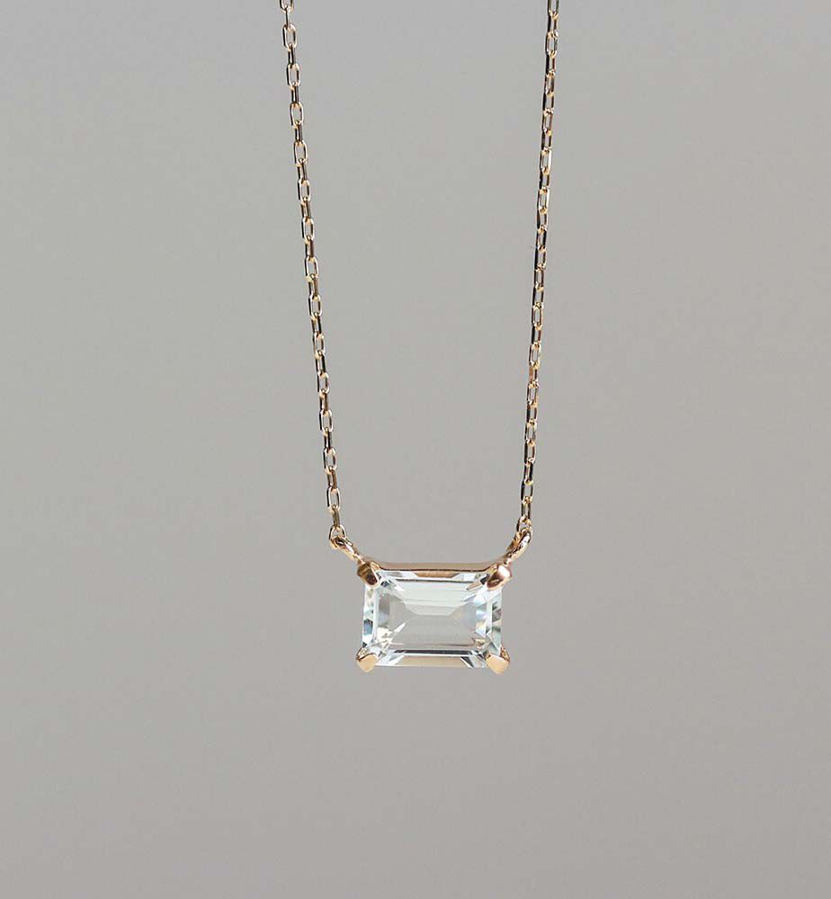  「カラーストーン ネックレス | K10YG」|ネックレス|