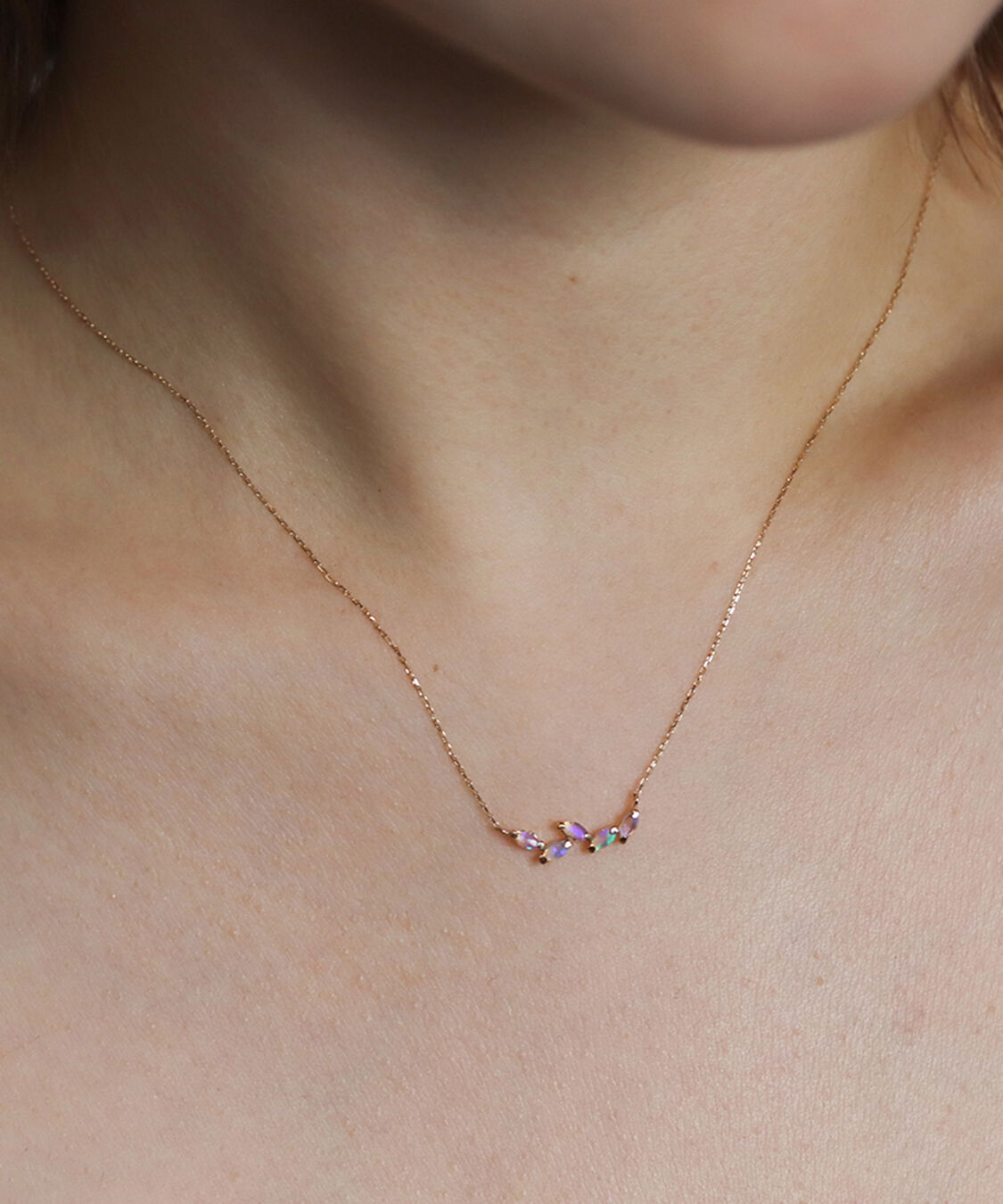  「オパール ネックレス | K10YG」|ネックレス|