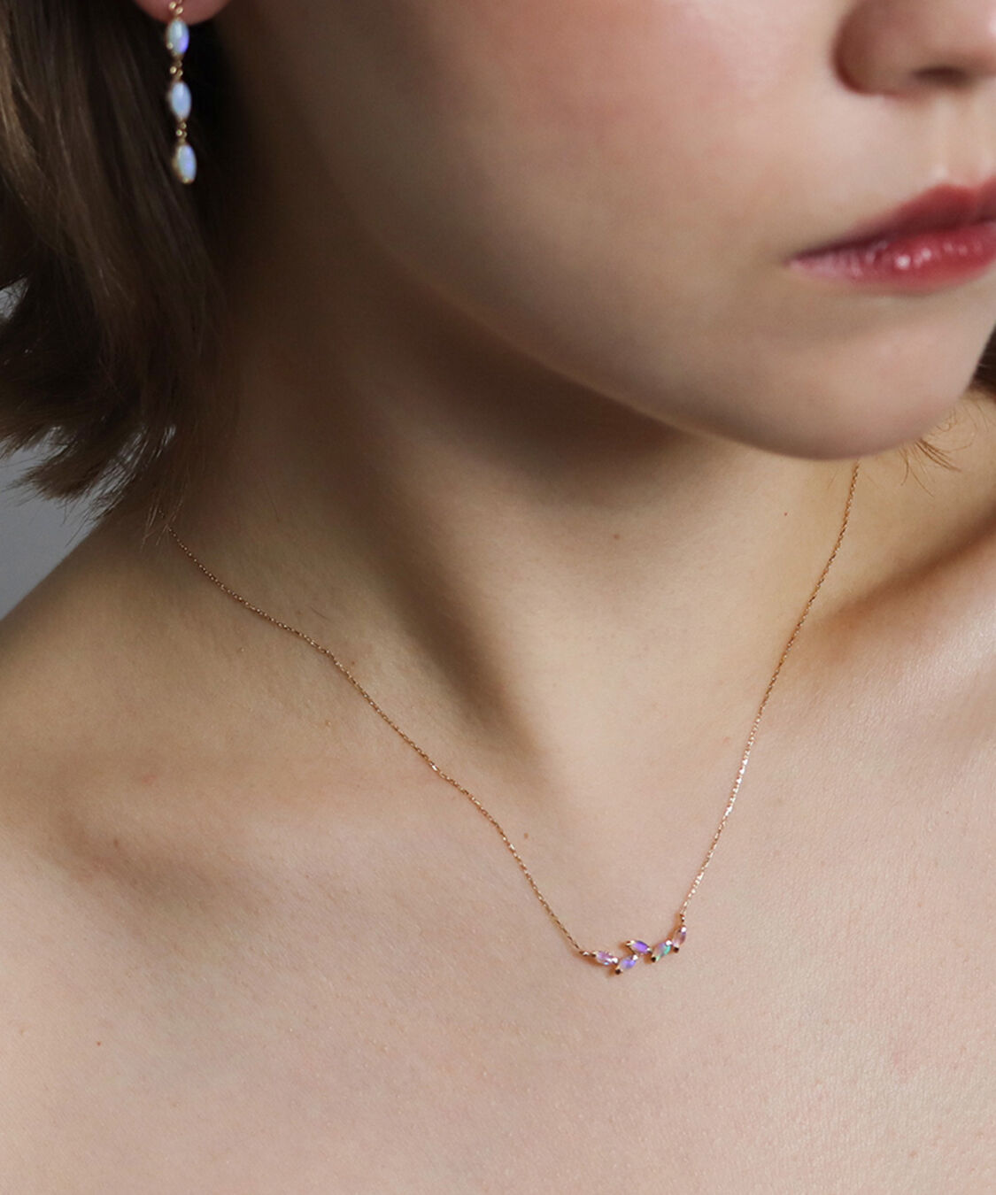  「オパール ネックレス | K10YG」|ネックレス|