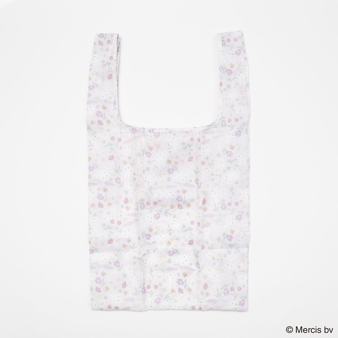  「MIFFY Floral pattern ショッピングバッグS」|エコバッグ|