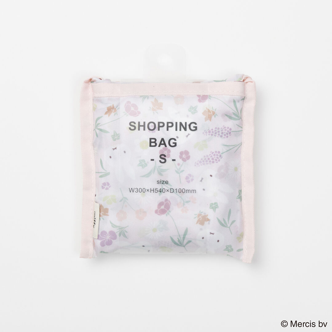  「MIFFY Floral pattern ショッピングバッグS」|エコバッグ|