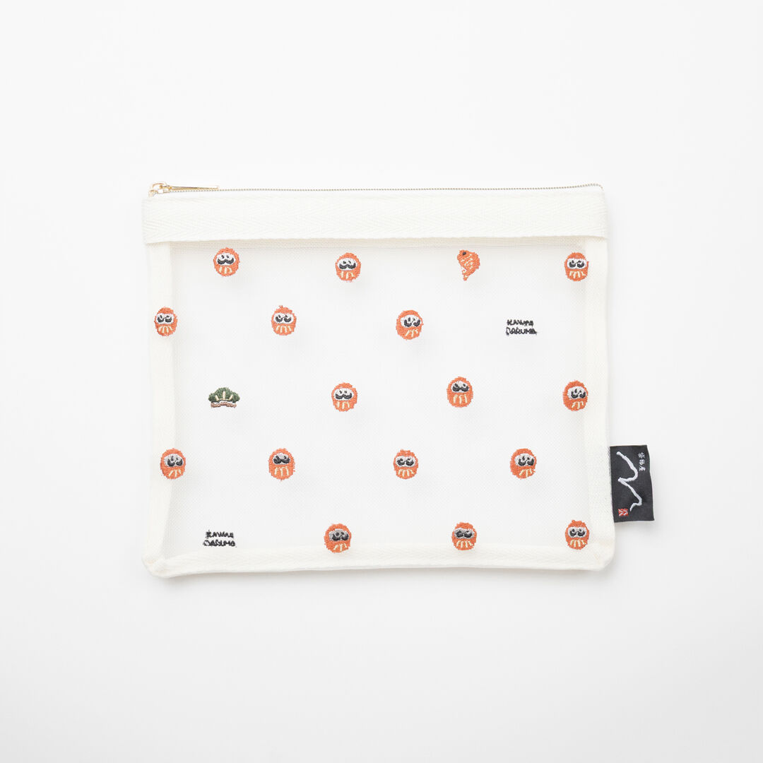  「八八 リサイクルメッシュフラットポーチ」|ポーチ|