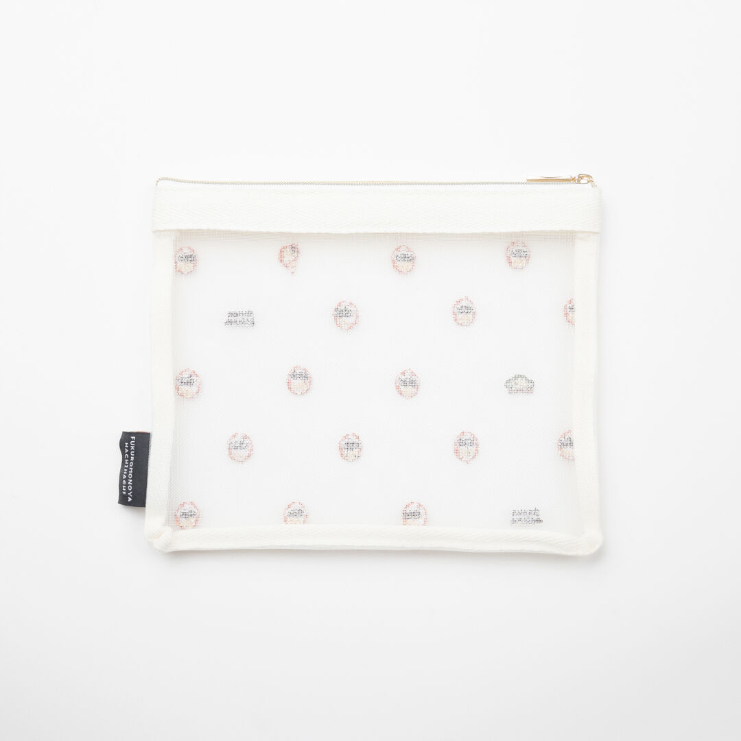  「八八 リサイクルメッシュフラットポーチ」|ポーチ|