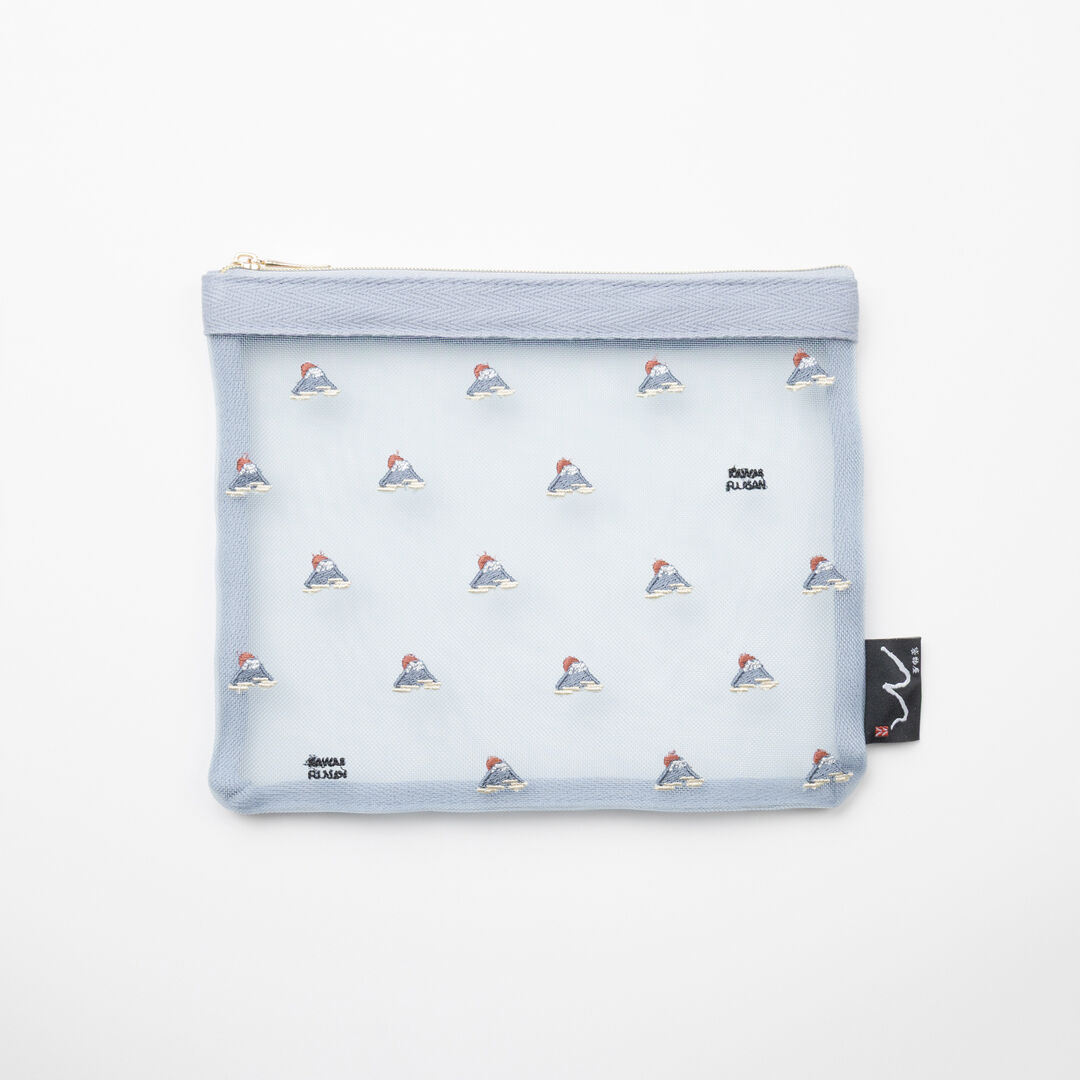  「八八 リサイクルメッシュフラットポーチ」|ポーチ|